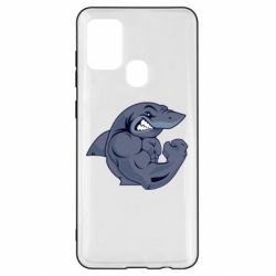 Чехол для Samsung A21s Gym Shark - PrintSalon