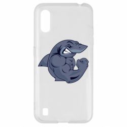 Чехол для Samsung A01/M01 Gym Shark - PrintSalon