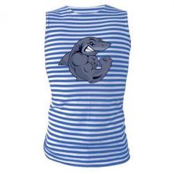 Майка-тельняшка Gym Shark - PrintSalon