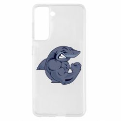 Чехол для Samsung S21 Gym Shark - PrintSalon