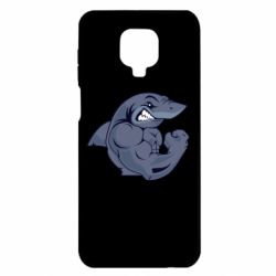 Чехол для Xiaomi Redmi Note 9S/9Pro/9Pro Max Gym Shark - PrintSalon