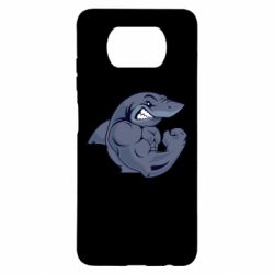 Чехол для Xiaomi Poco X3 Gym Shark - PrintSalon