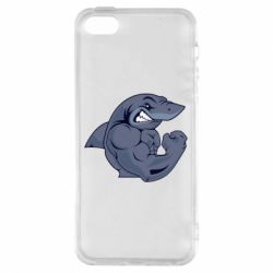 Чехол для iPhone5/5S/SE Gym Shark - PrintSalon