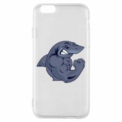 Чехол для iPhone 6/6S Gym Shark - PrintSalon