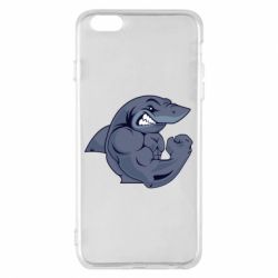 Чехол для iPhone 6 Plus/6S Plus Gym Shark - PrintSalon