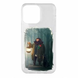 Чехол для iPhone 14 Pro Max Хагрид в лесу