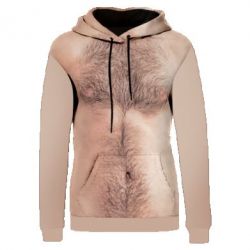 Жіноче 3D худі Hairy T-shirt-PrintSalon Жіноче 3D худі Hairy T-shirt