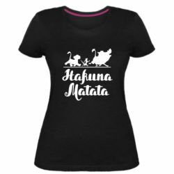 Жіноча преміум футболка Hakuna Matata