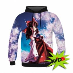Дитяче 3D худі Hakurei Reimu - PrintSalon