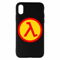 Чехол для iPhone X/Xs Half Life Logo
