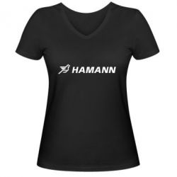 Женская футболка с V-образным вырезом Hamann - PrintSalon