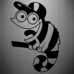 Наклейка Хамелеон на ветке - PrintSalon