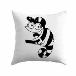 Подушка Хамелеон на ветке - PrintSalon