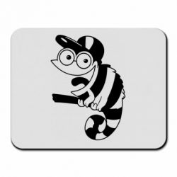 Коврик для мыши Хамелеон на ветке - PrintSalon