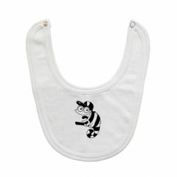 Слюнявчик  Хамелеон на ветке - PrintSalon