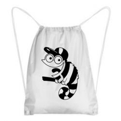 Рюкзак-мешок Хамелеон на ветке - PrintSalon