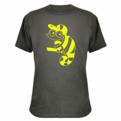 Камуфляжная футболка Хамелеон на ветке - PrintSalon