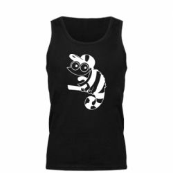 Мужская майка Хамелеон на ветке - PrintSalon