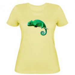 Женская футболка Хамелеон - PrintSalon