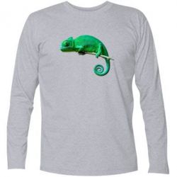 Футболка с длинным рукавом Хамелеон - PrintSalon