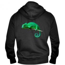 Мужское худи на молнии Хамелеон - PrintSalon