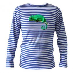 Тельняшка с длинным рукавом Хамелеон - PrintSalon