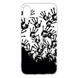 Чехол для iPhone X/Xs Hand prints - PrintSalon