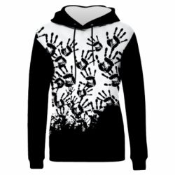Мужское 3D худи Hand prints - PrintSalon