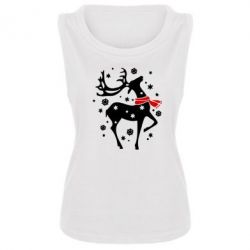 Женская майка Happy Cristmas - PrintSalon