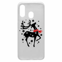Чехол для Samsung A40 Happy Cristmas - PrintSalon