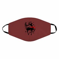 Маска многоразовая Happy Cristmas - PrintSalon