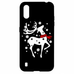 Чехол для Samsung A01/M01 Happy Cristmas - PrintSalon