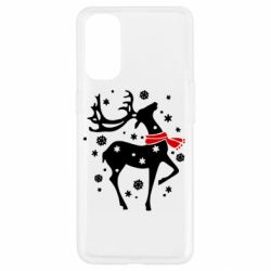 Чехол для Oppo Reno 4 Happy Cristmas - PrintSalon