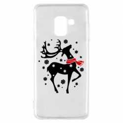 Чехол для Samsung A8 2018 Happy Cristmas - PrintSalon