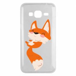 Чехол для Samsung J3 2016 Happy fox - PrintSalon