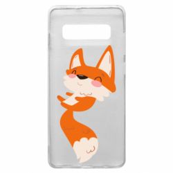 Чехол для Samsung S10+ Happy fox - PrintSalon