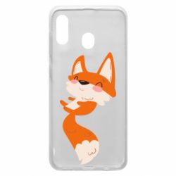 Чехол для Samsung A20 Happy fox - PrintSalon
