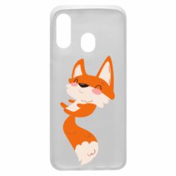 Чехол для Samsung A40 Happy fox - PrintSalon