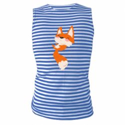 Майка-тельняшка Happy fox - PrintSalon