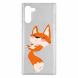 Чехол для Samsung Note 10 Happy fox - PrintSalon