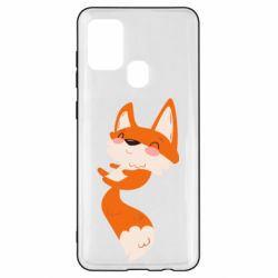 Чехол для Samsung A21s Happy fox - PrintSalon