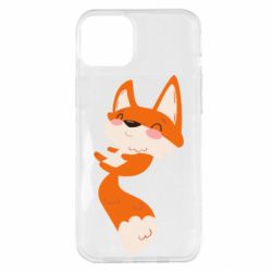 Чехол для iPhone 14 Plus Happy fox - PrintSalon