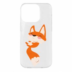 Чехол для iPhone 14 Pro Happy fox - PrintSalon