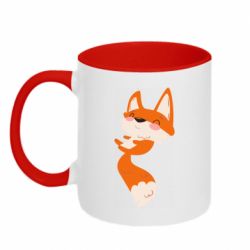 Чашка двокольорова Happy fox