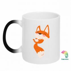 Чашка-хамелеон Happy fox - PrintSalon