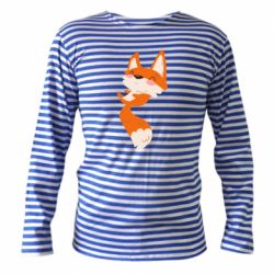 Тельняшка с длинным рукавом Happy fox - PrintSalon