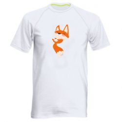 Мужская футболка для спорта Happy fox - PrintSalon