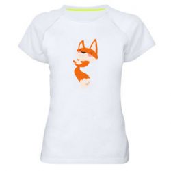 Женская футболка для спорта Happy fox - PrintSalon