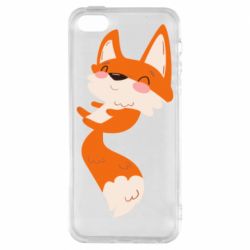Чехол для iPhone5/5S/SE Happy fox - PrintSalon