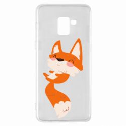 Чехол для Samsung A8+ 2018 Happy fox - PrintSalon